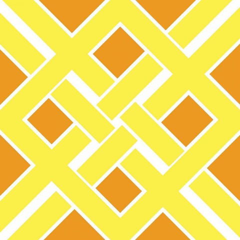 Graphic Pattern IV Gold Ornate Wood Framed Art Print with Double Matting by Harbick, N