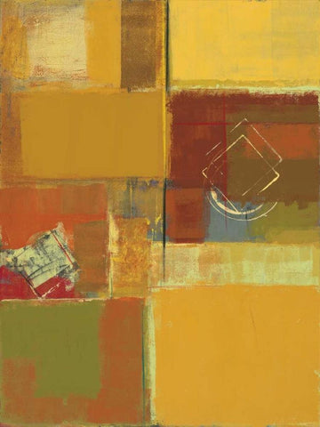 Sunny Mindset II White Modern Wood Framed Art Print with Double Matting by Lentz, Michael