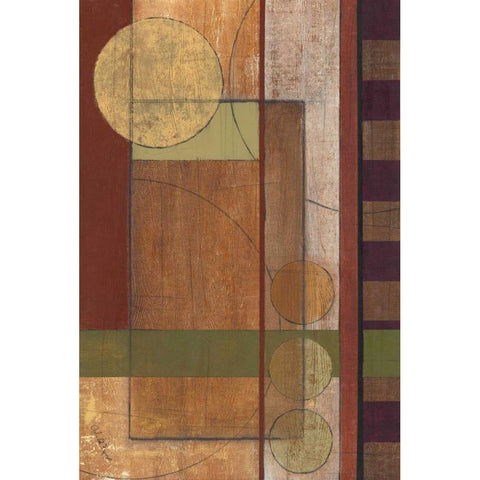 Earth Structure I Gold Ornate Wood Framed Art Print with Double Matting by Kime, John