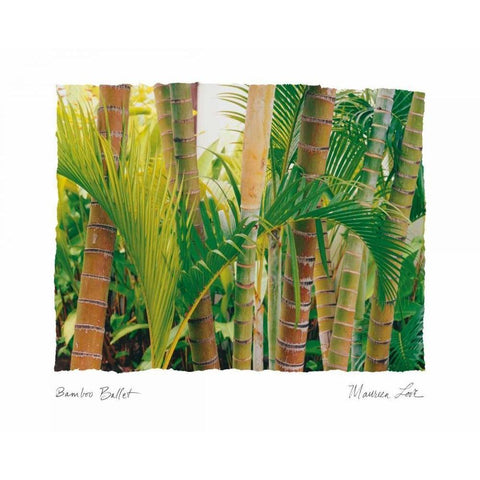 Bamboo Ballet Gold Ornate Wood Framed Art Print with Double Matting by Love, Maureen