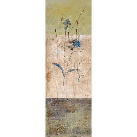 Kimono I Gold Ornate Wood Framed Art Print with Double Matting by Linza, Loretta