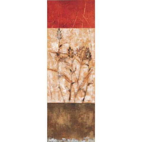 Fresco I Gold Ornate Wood Framed Art Print with Double Matting by Linza, Loretta