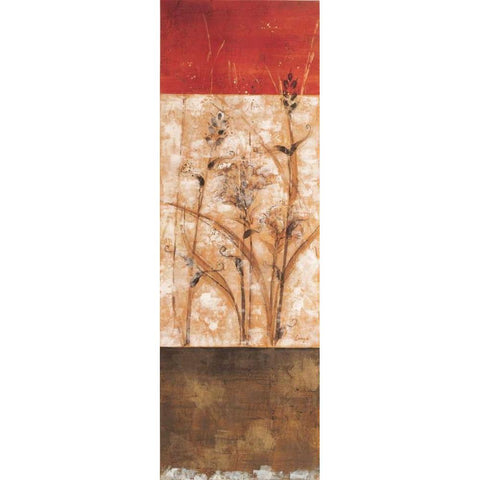 Fresco II Gold Ornate Wood Framed Art Print with Double Matting by Linza, Loretta