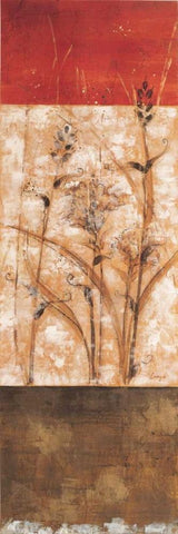 Fresco II White Modern Wood Framed Art Print with Double Matting by Linza, Loretta
