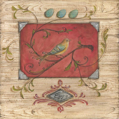 Bird Watcher II Gold Ornate Wood Framed Art Print with Double Matting by McRostie, Kate