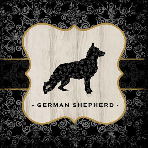 Top Dog VI Gold Ornate Wood Framed Art Print with Double Matting by McRostie, Kate