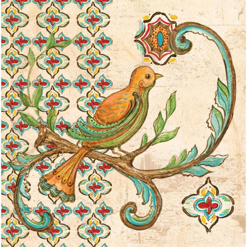 Treetop Bird I Gold Ornate Wood Framed Art Print with Double Matting by McRostie, Kate