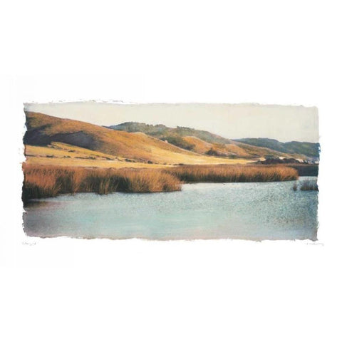 Estuary I White Modern Wood Framed Art Print by Melious, Amy