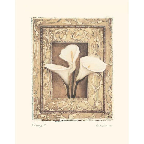 Firenze II Gold Ornate Wood Framed Art Print with Double Matting by Melious, Amy