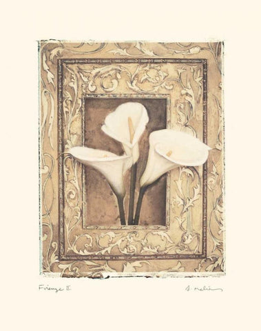 Firenze II White Modern Wood Framed Art Print with Double Matting by Melious, Amy