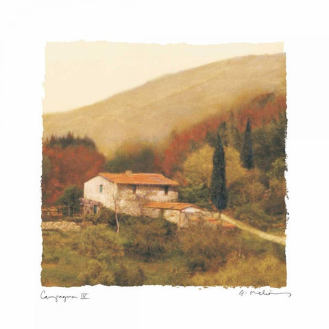 Campanga IV White Modern Wood Framed Art Print with Double Matting by Melious, Amy