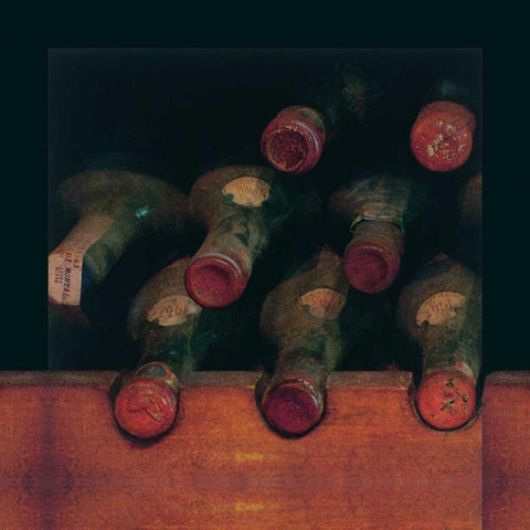 Vintage Wine Cellar I White Modern Wood Framed Art Print by Melious, Amy
