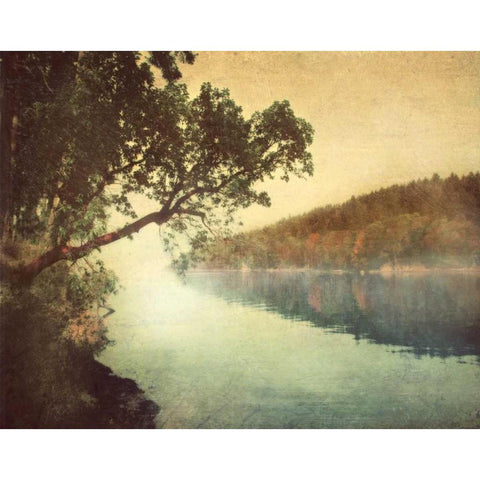 Sunset I White Modern Wood Framed Art Print by Melious, Amy