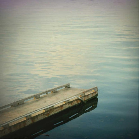 Be Here IV White Modern Wood Framed Art Print with Double Matting by Melious, Amy