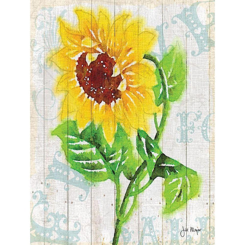 On The Fence II Gold Ornate Wood Framed Art Print with Double Matting by Meyer, Jill