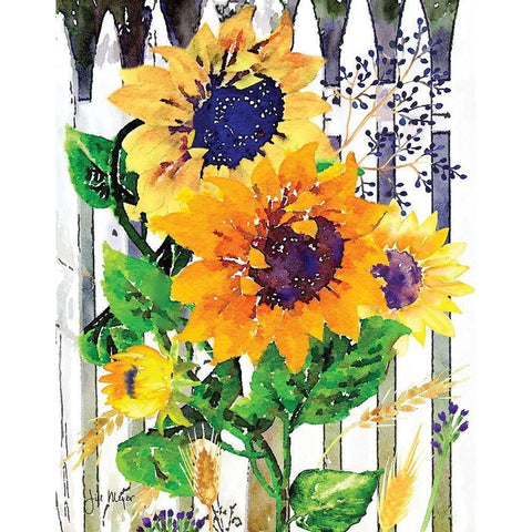 Fenced In I Gold Ornate Wood Framed Art Print with Double Matting by Meyer, Jill
