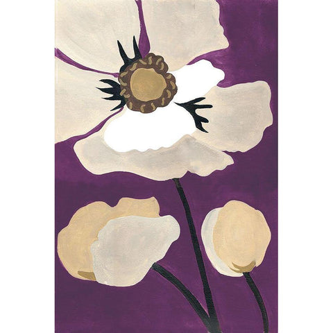 Ultraviolet Pop I Gold Ornate Wood Framed Art Print with Double Matting by Ferry, Margaret