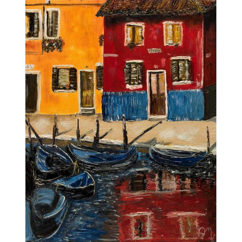 Bueno Gold Ornate Wood Framed Art Print with Double Matting by Monahan, Jodi