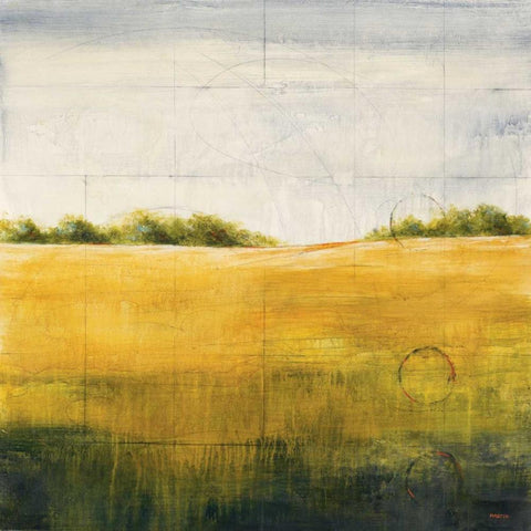 Earth Meets Sky II Gold Ornate Wood Framed Art Print with Double Matting by Martin, Cheryl
