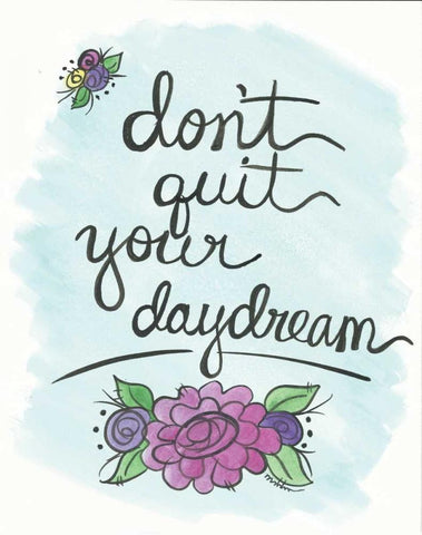 Daydream White Modern Wood Framed Art Print with Double Matting by Martin, Monica