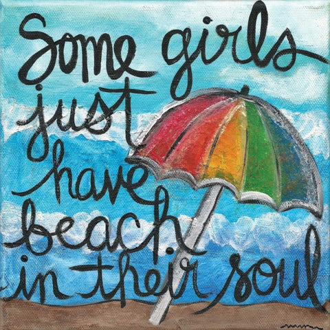 Some Girls White Modern Wood Framed Art Print by Martin, Monica