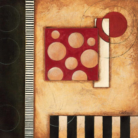 Mosaic I Black Modern Wood Framed Art Print by Osborne, Susan