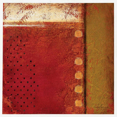 Spice Field II Gold Ornate Wood Framed Art Print with Double Matting by Osborne, Susan