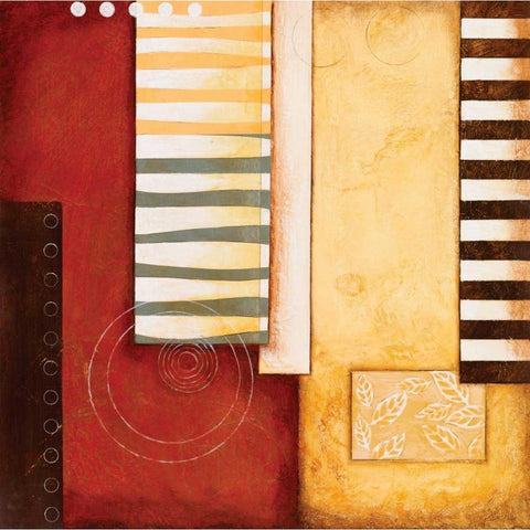 Sedona I Black Modern Wood Framed Art Print with Double Matting by Osborne, Susan