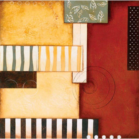 Sedona II Black Modern Wood Framed Art Print with Double Matting by Osborne, Susan