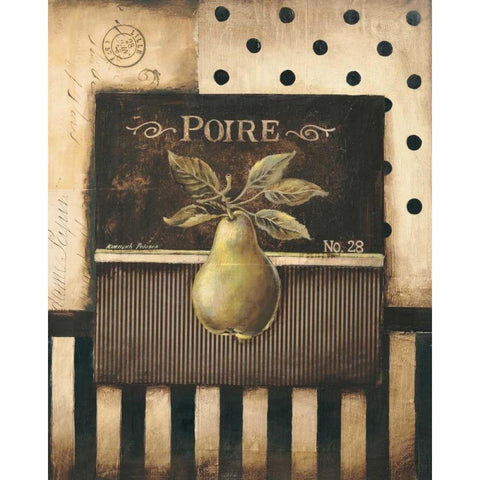 Poire Gold Ornate Wood Framed Art Print with Double Matting by Poloson, Kimberly