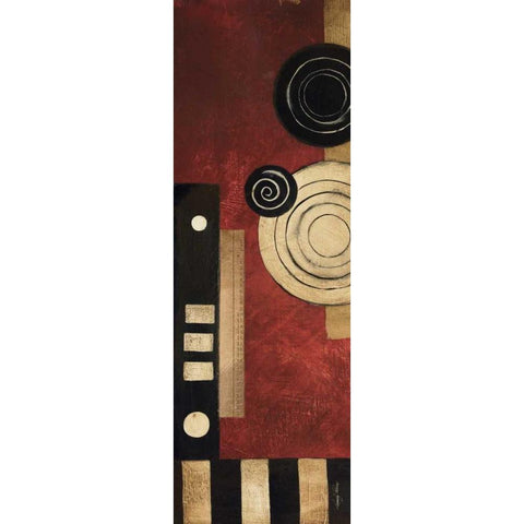 Radius Panel II Black Modern Wood Framed Art Print by Poloson, Kimberly