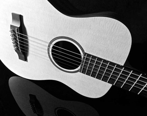 Acoustic Reflection II White Modern Wood Framed Art Print with Double Matting by Burkhart, Monika