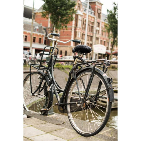 Dutch Bike White Modern Wood Framed Art Print by Berzel, Erin