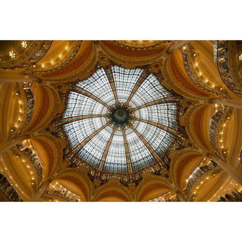 Galeries Lafayette IV White Modern Wood Framed Art Print by Berzel, Erin