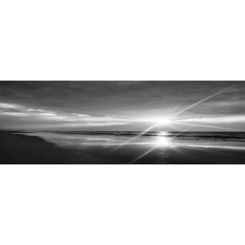 Beauteous Light Panel BW II Black Modern Wood Framed Art Print with Double Matting by Hausenflock, Alan