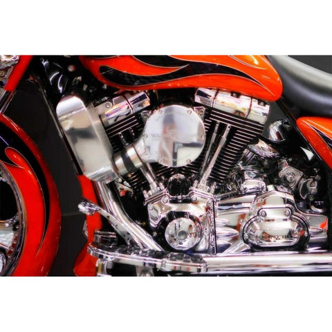 Twin Power I Black Modern Wood Framed Art Print by Hausenflock, Alan