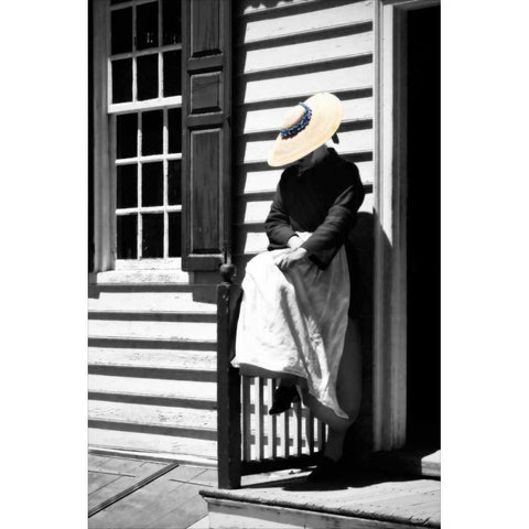Waiting Black Modern Wood Framed Art Print by Hausenflock, Alan