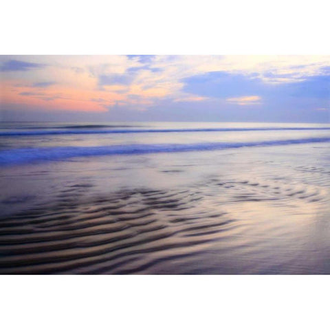 Soft Shore II Black Modern Wood Framed Art Print with Double Matting by Hausenflock, Alan