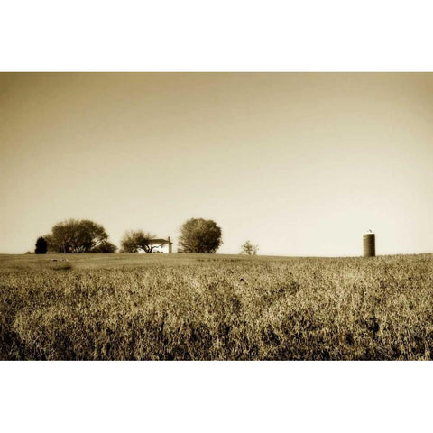 Goochland Farm II Gold Ornate Wood Framed Art Print with Double Matting by Hausenflock, Alan