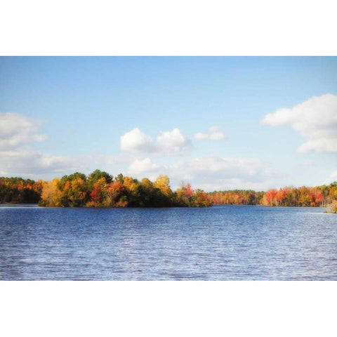 Greenwood Lake IV Black Modern Wood Framed Art Print with Double Matting by Hausenflock, Alan