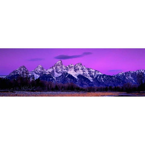 Grand Teton National Park X Gold Ornate Wood Framed Art Print with Double Matting by Leahy, Ike