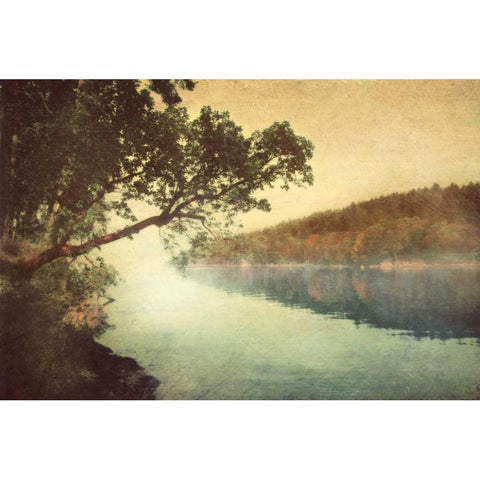 Sunset I Black Modern Wood Framed Art Print with Double Matting by Melious, Amy