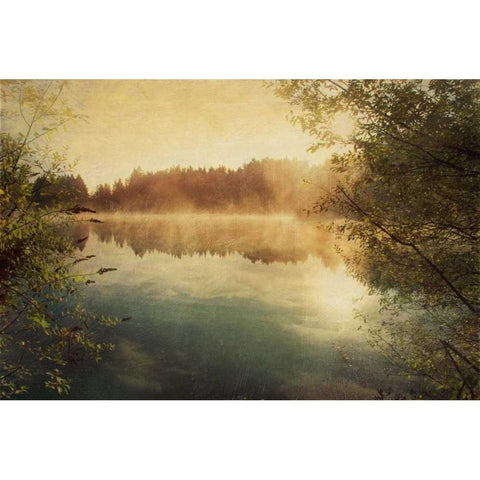 Sunset II Black Modern Wood Framed Art Print with Double Matting by Melious, Amy