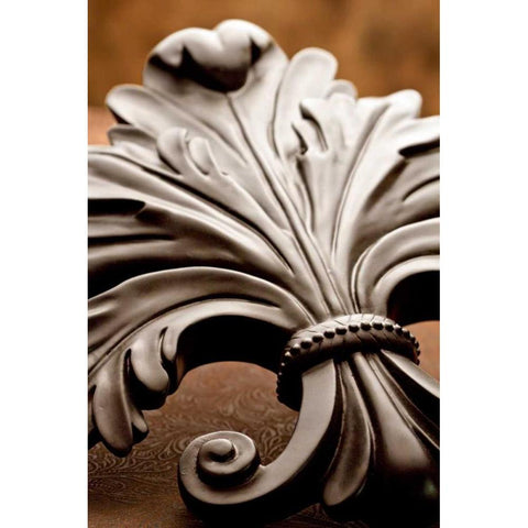 Fleur de Lis II White Modern Wood Framed Art Print by McNemar, C. Thomas