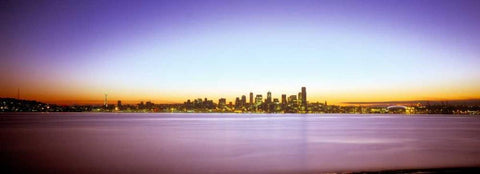 From Elliott Bay I White Modern Wood Framed Art Print with Double Matting by Stefko, Bob