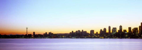 From Elliott Bay II White Modern Wood Framed Art Print with Double Matting by Stefko, Bob