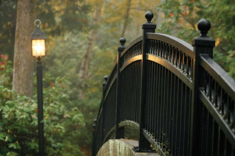 Bridge of Light I Black Ornate Wood Framed Art Print with Double Matting by Geyman, Vitaly