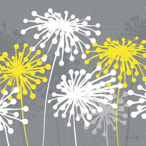 Dandelion I Gold Ornate Wood Framed Art Print with Double Matting by Ruff, Kris