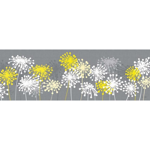 Dandelion Panel Gold Ornate Wood Framed Art Print with Double Matting by Ruff, Kris