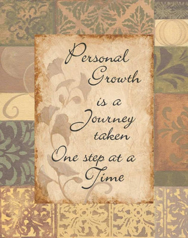 Personal Growth Black Ornate Wood Framed Art Print with Double Matting by Smith, Pamela